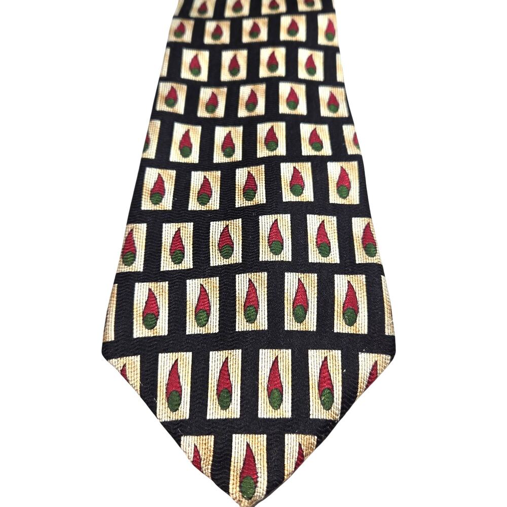 Evan Picone 100% Silk Luxury Fashion Tie 3 3/4 wide 58 long